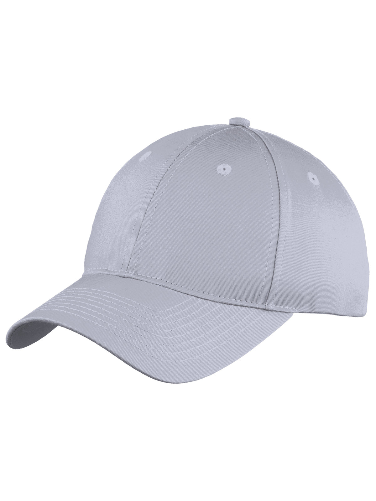 Six-Panel Unstructured Twill Cap - C914 - Silver