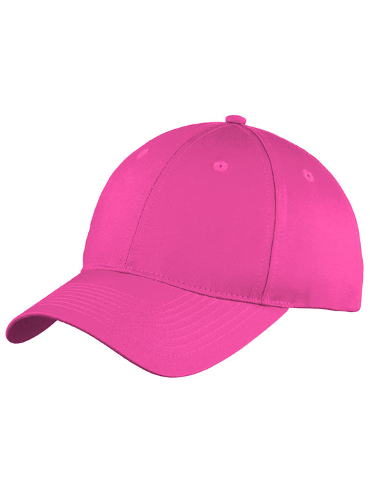 Six-Panel Unstructured Twill Cap - C914 - Sangria