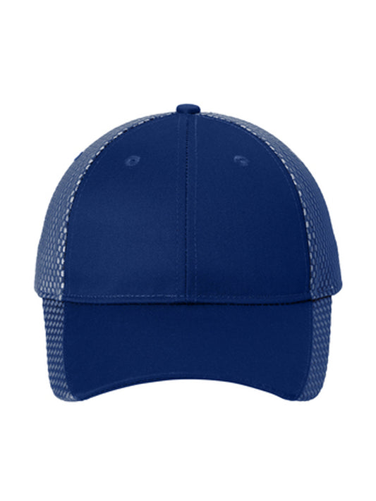 Unisex Two-Color Mesh Back Snapback Cap - C923 - Royal/ White