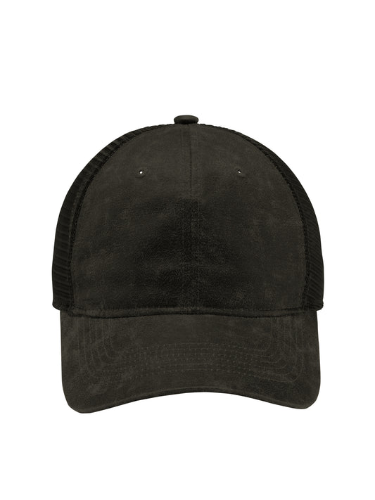 Unisex Pigment Print Mesh Back Cap - C927 - Black