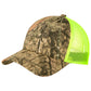 Unisex Structured Camouflage Mesh Back Cap - C930 - Mossy Oak Break-Up Country/Neon Yellow