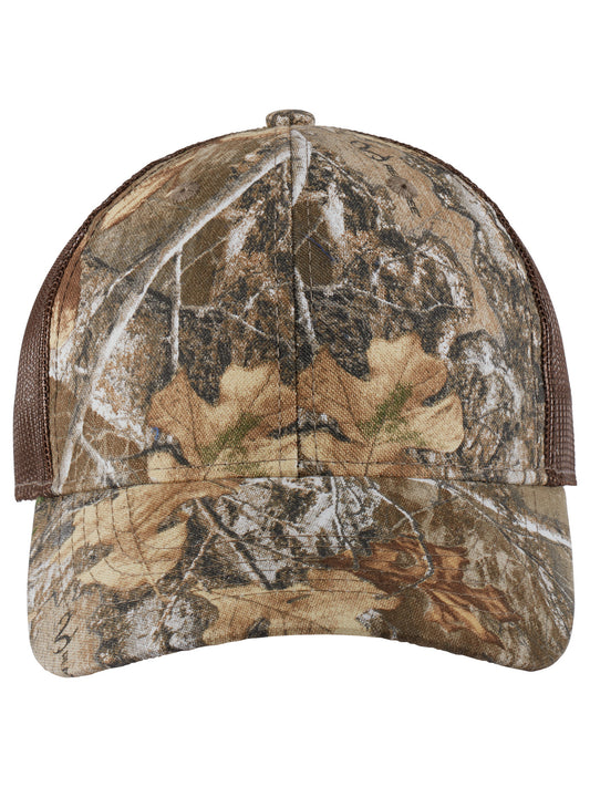 Unisex Structured Camouflage Mesh Back Cap - C930 - Realtree Edge