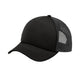 Unisex 5-Panel Twill Foam Trucker Cap - C936 - Black/Black