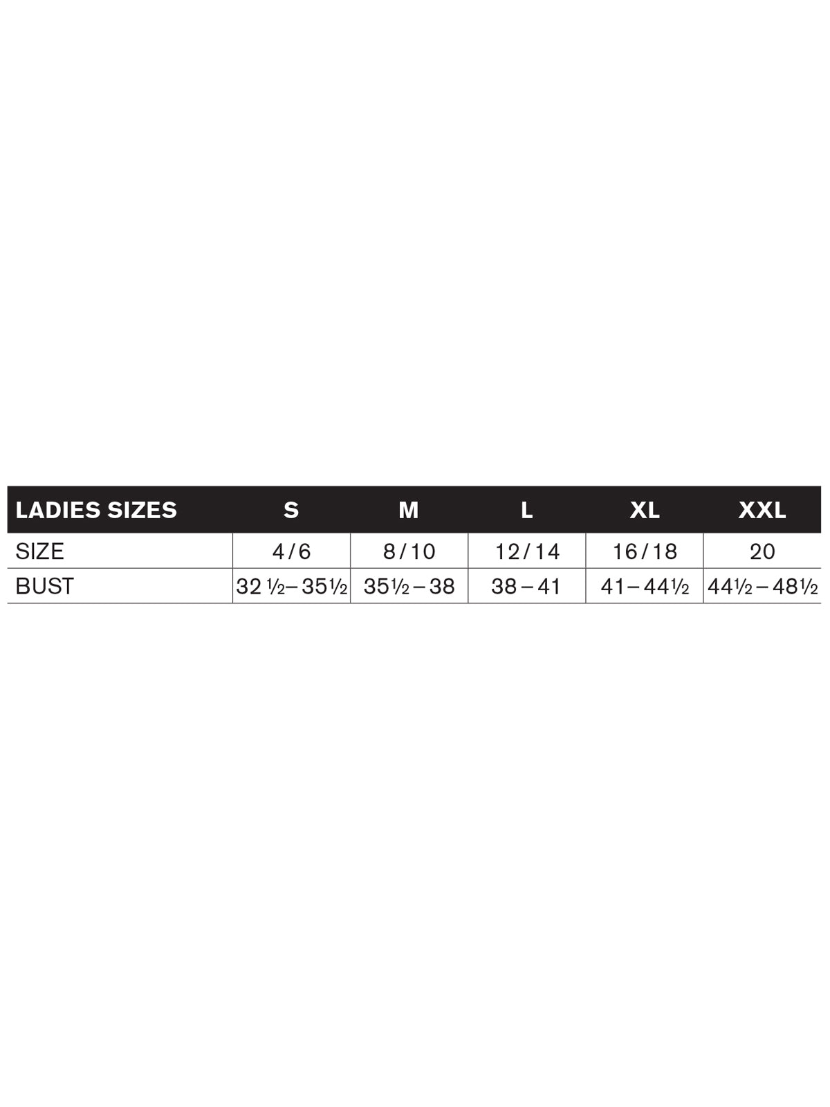 SIZECHART