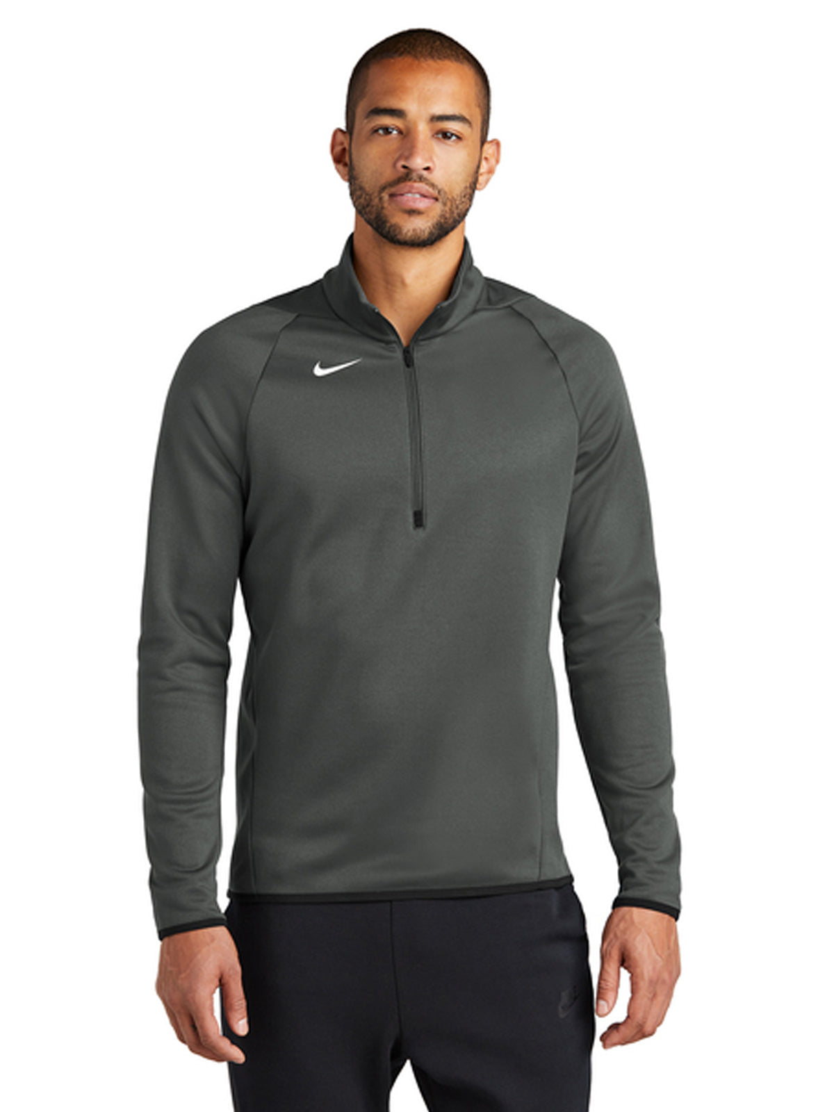 Men's Pocketless Therma-FIT 1/4-Zip Fleece - CN9492 - Team Anthracite