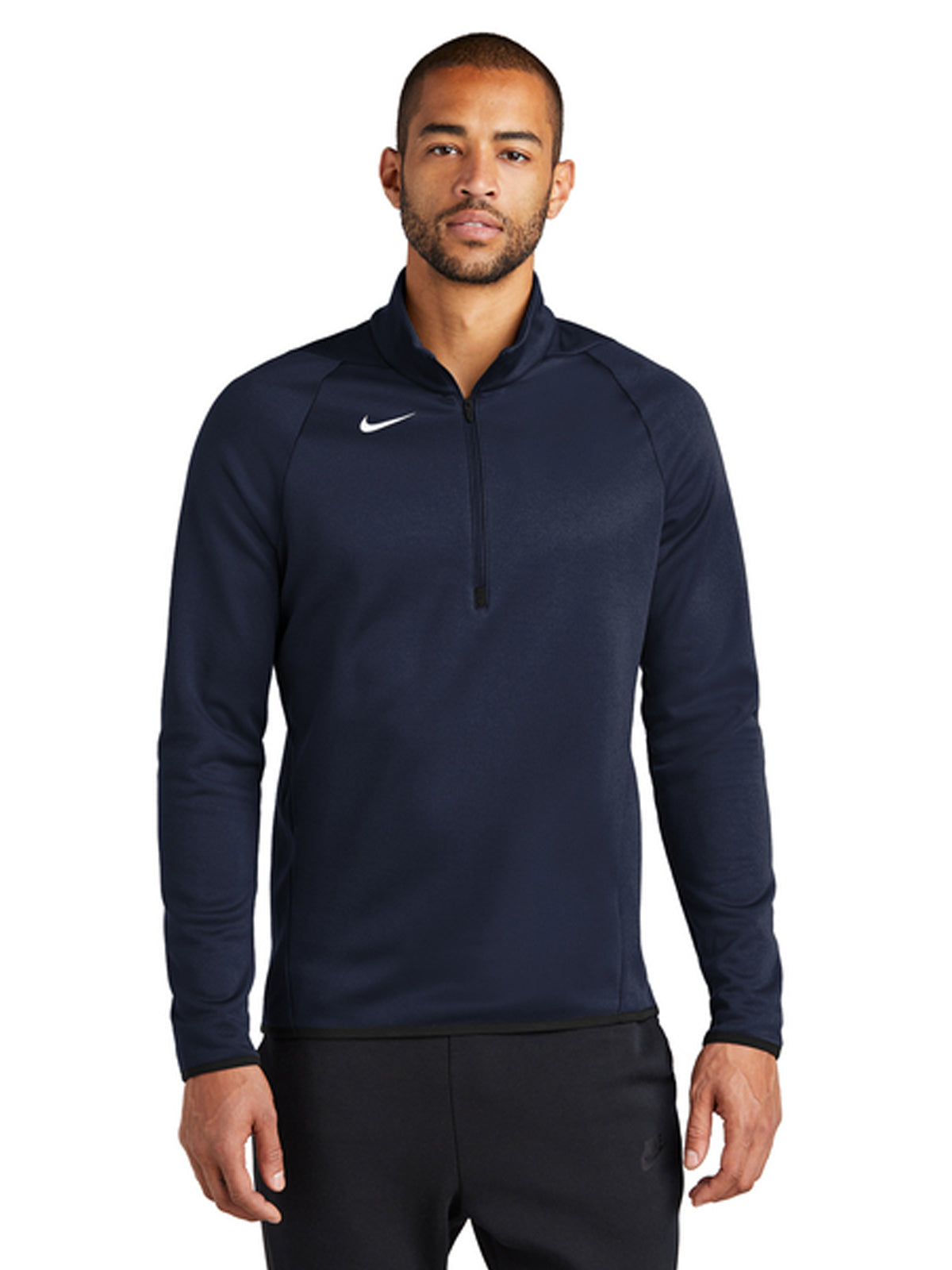Men's Pocketless Therma-FIT 1/4-Zip Fleece - CN9492 - Team Navy