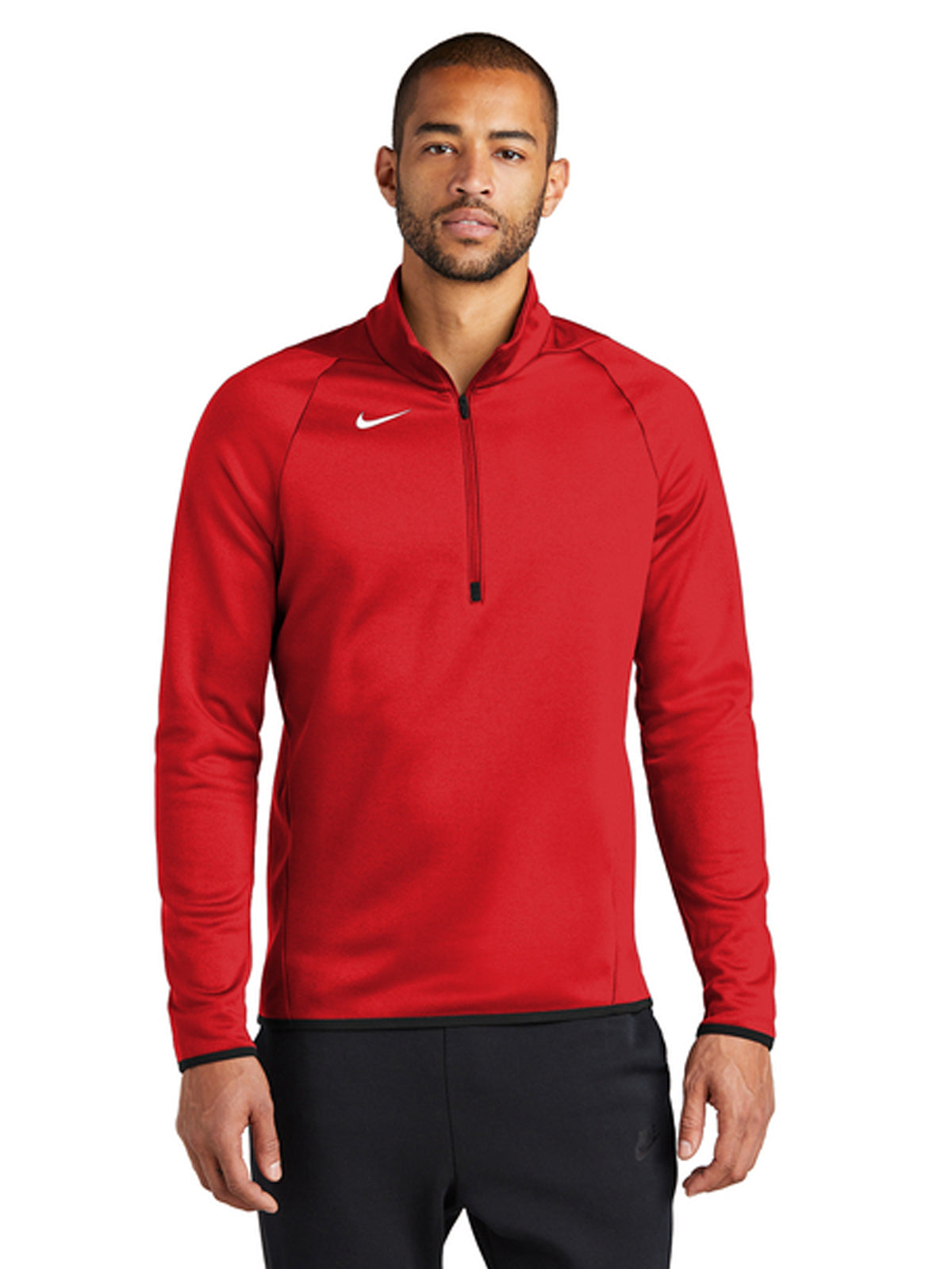 Men's Pocketless Therma-FIT 1/4-Zip Fleece - CN9492 - Team Scarlet