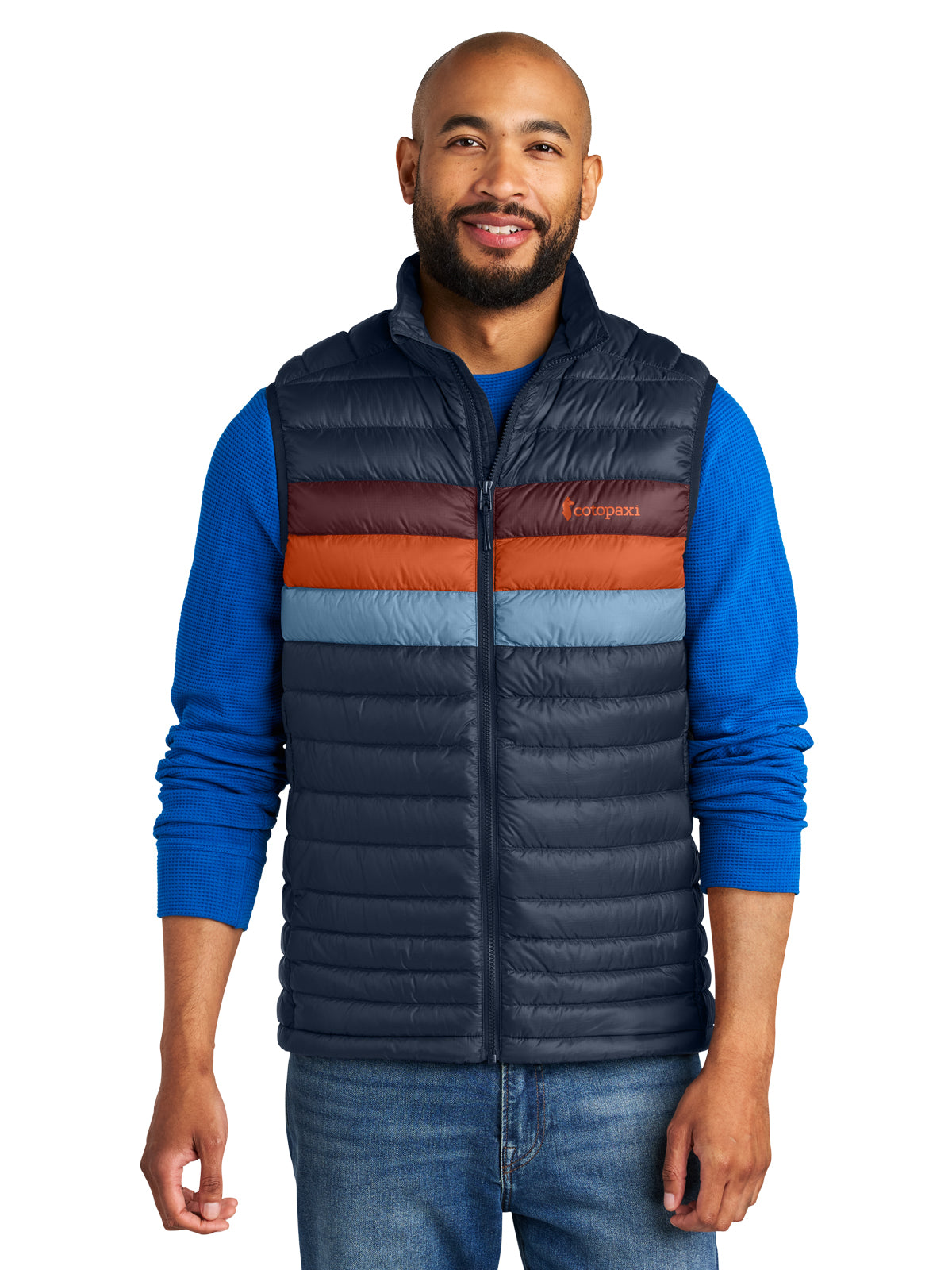 Men's Fuego Down Vest - COTOM1689 - Maritime/Mulberry