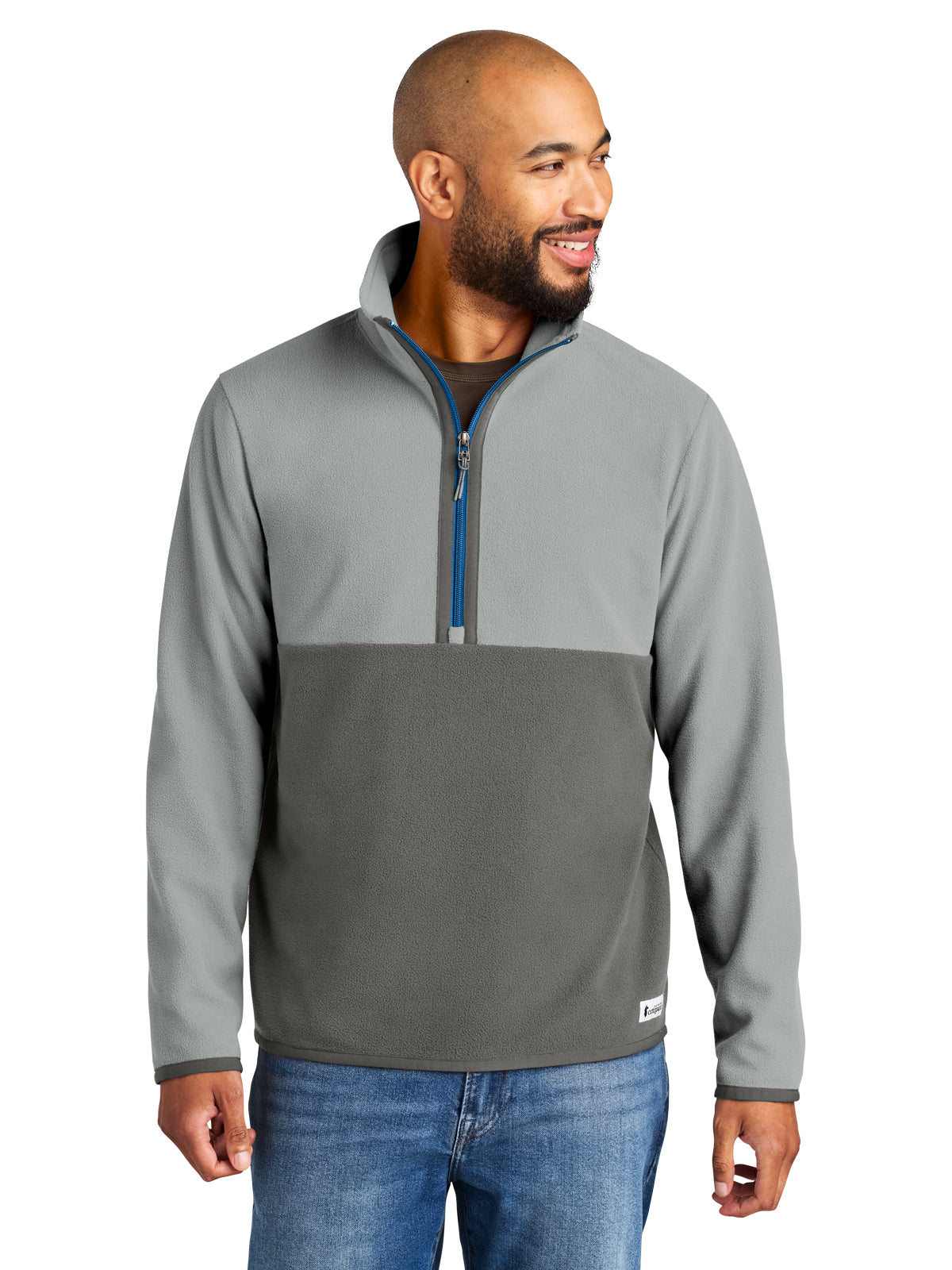 Men's Amado 1/2-Zip Fleece Sweatshirt - COTOM1691 - Smoke/Cinder