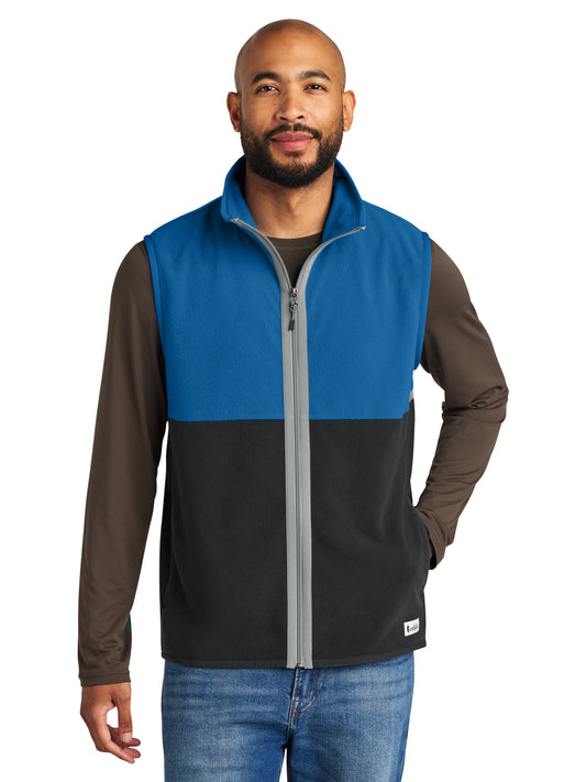 Men's Two-Pocket Amado Fleece Vest - COTOM1693 - Atlantic/Black