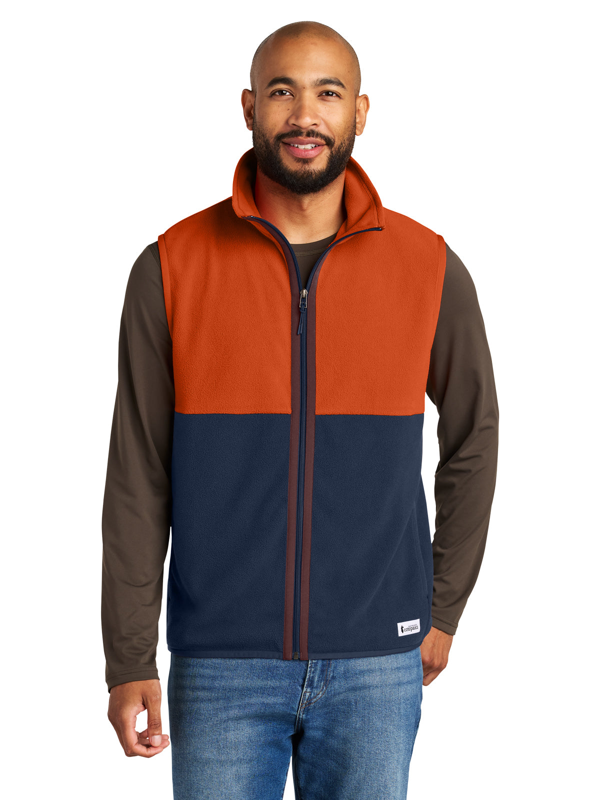 Men's Two-Pocket Amado Fleece Vest - COTOM1693 - Canyon/Maritime
