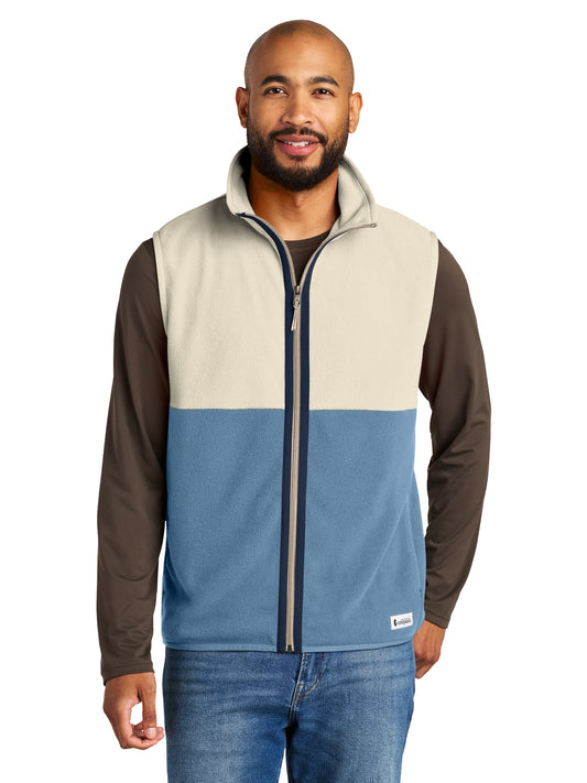 Men's Two-Pocket Amado Fleece Vest - COTOM1693 - Cream/Fjord