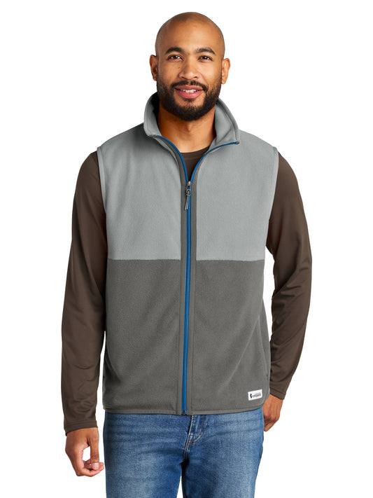 Men's Two-Pocket Amado Fleece Vest - COTOM1693 - Smoke/Cinder