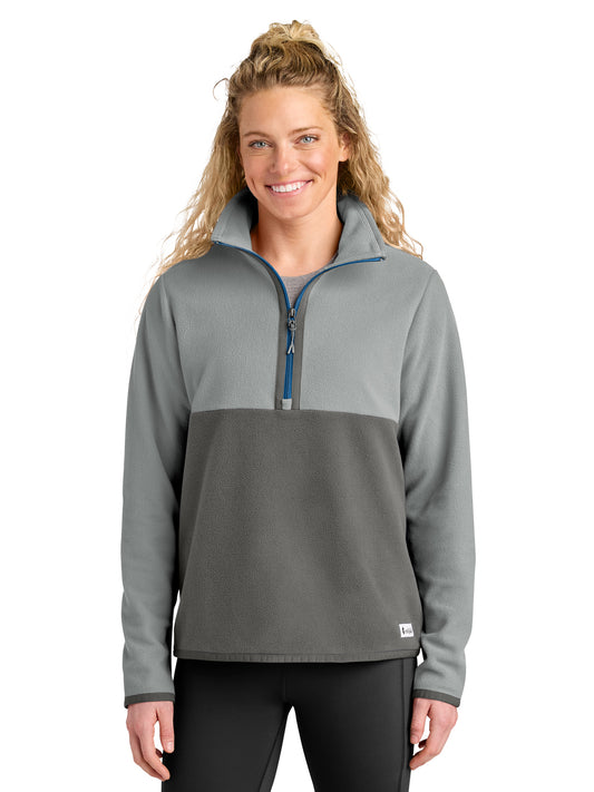 Women's Pocketless Amado 1/2-Zip Fleece - COTOW1692 - Smoke/ Cinder