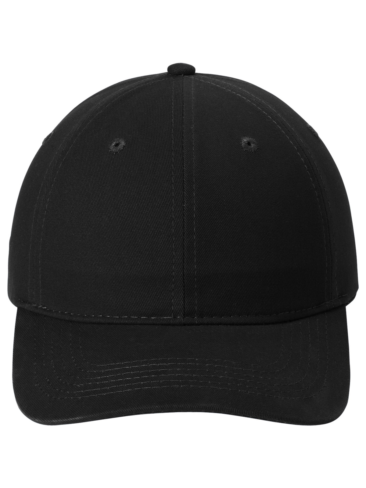 Brushed Twill Low Profile Cap - CP77 - Black