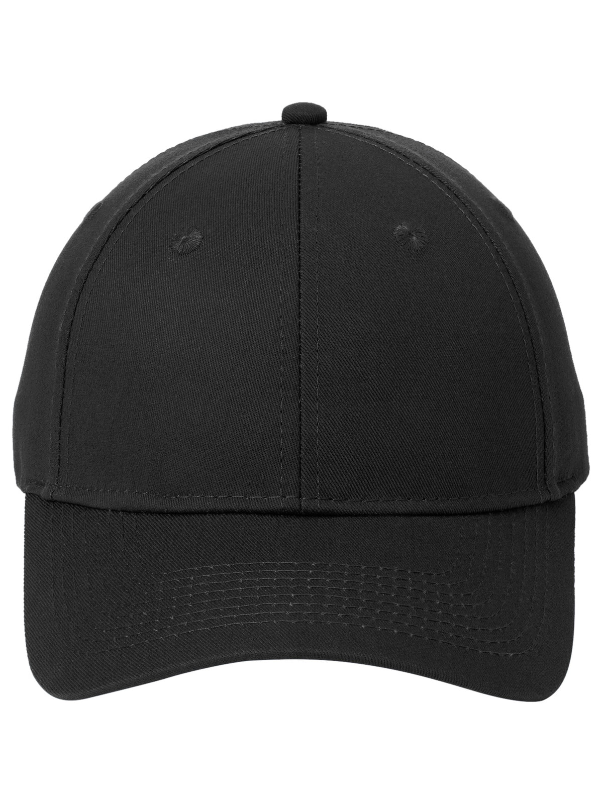 Six-Panel Twill Cap - CP80 - Black