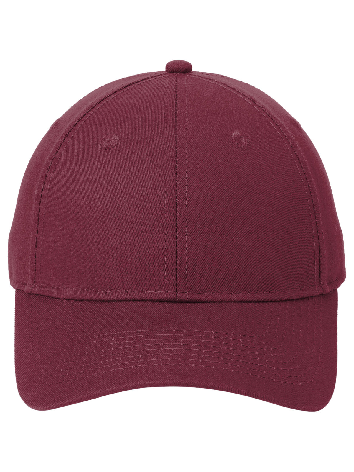 Six-Panel Twill Cap - CP80 - Maroon