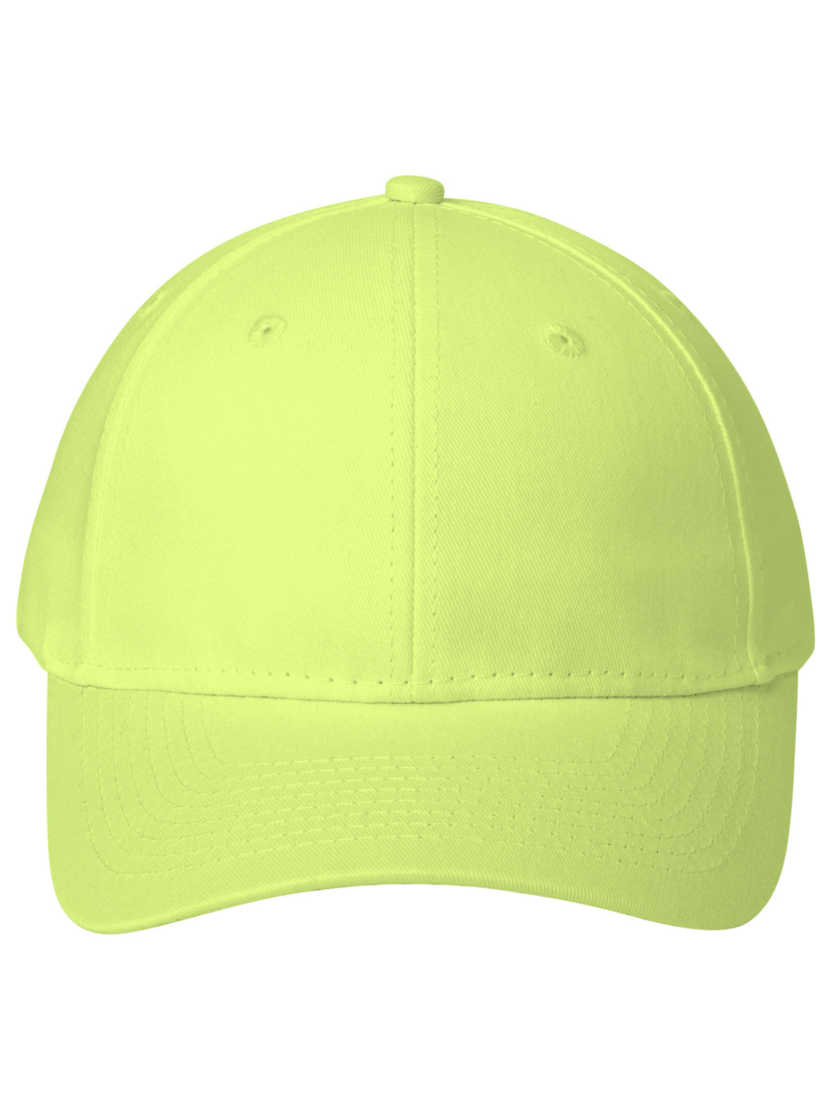 Six-Panel Twill Cap - CP80 - Neon Yellow