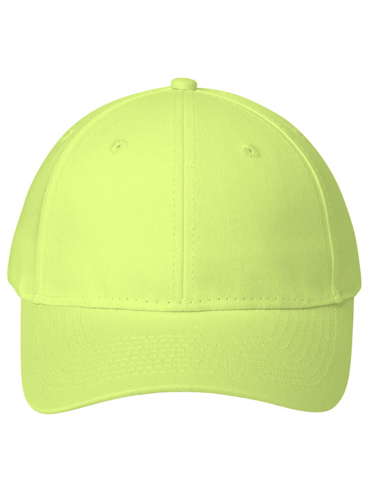Six-Panel Twill Cap - CP80 - Neon Yellow