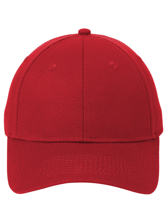 Six-Panel Twill Cap - CP80 - True Red