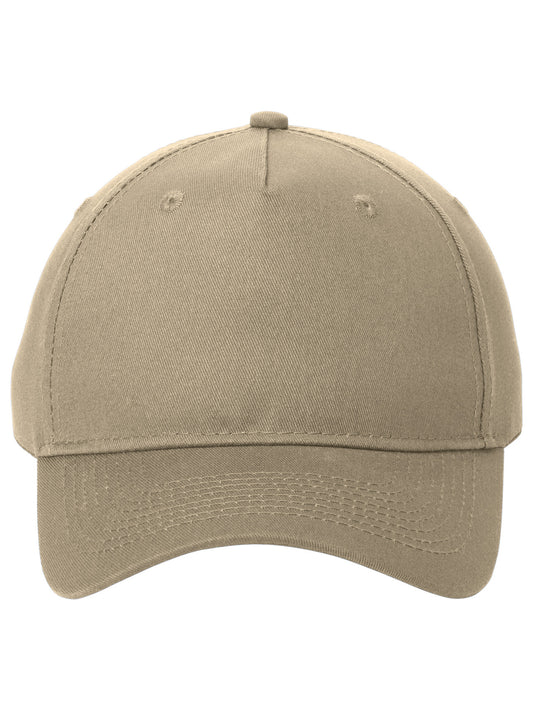Unisex Five-Panel Twill Cap - CP86 - Khaki