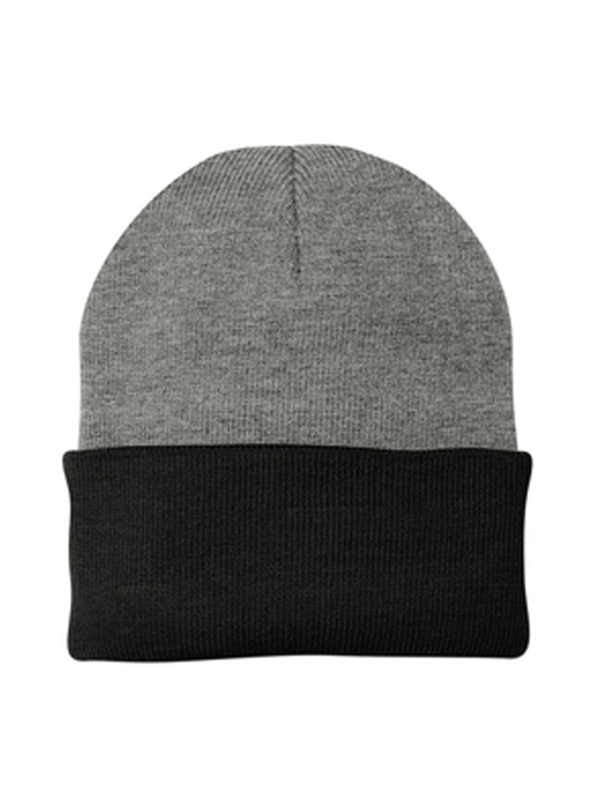 Unisex Knit Cap - CP90 - Athletic Oxford/ Black
