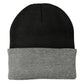 Unisex Knit Cap - CP90 - Black/ Athletic Oxford