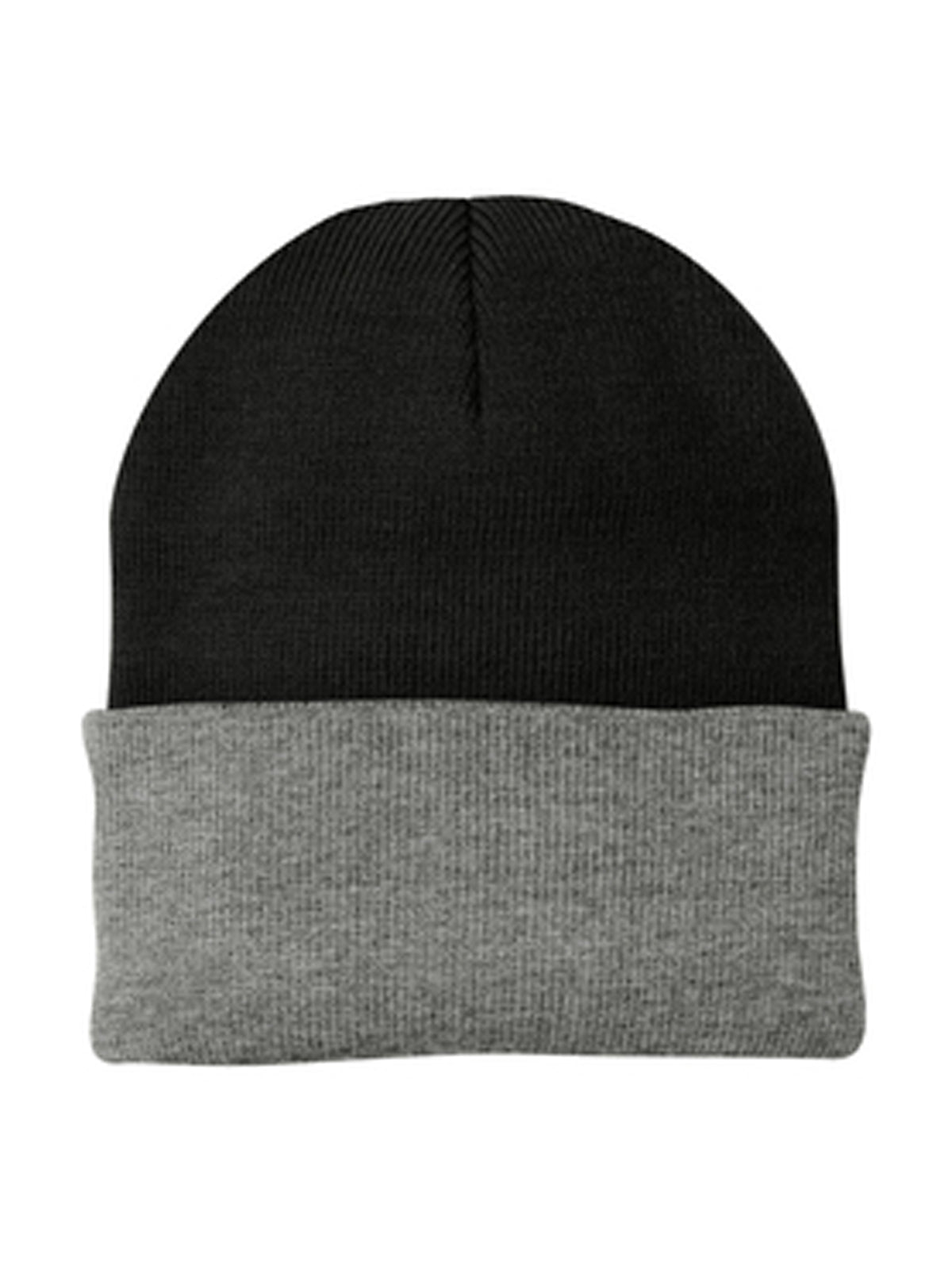 Unisex Knit Cap - CP90 - Black/ Athletic Oxford