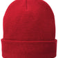 Fleece-Lined Knit Cap - CP90L - Athletic Red