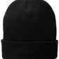 Fleece-Lined Knit Cap - CP90L - Black