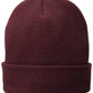 Fleece-Lined Knit Cap - CP90L - Maroon