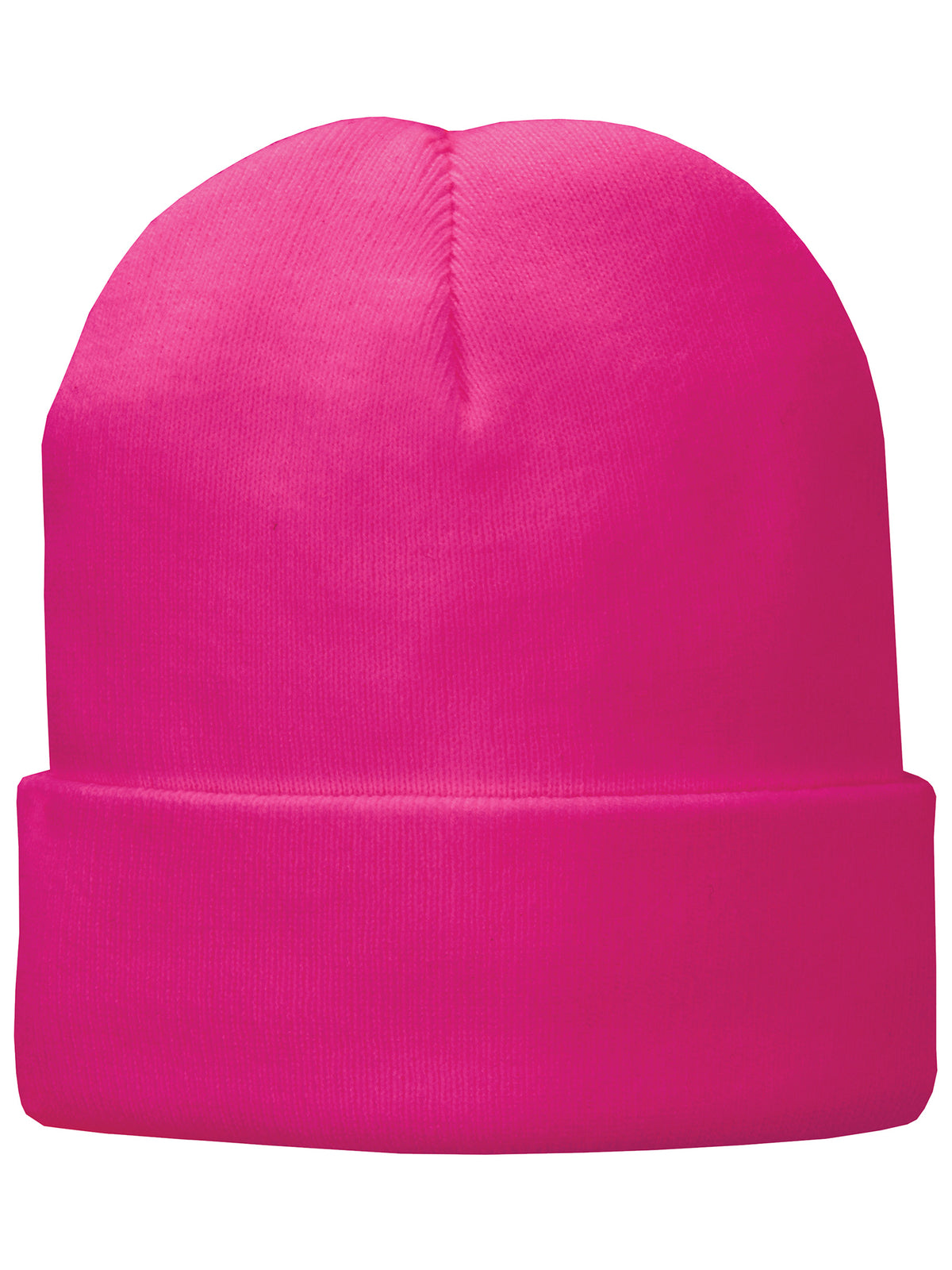 Fleece-Lined Knit Cap - CP90L - Neon Pink Glo