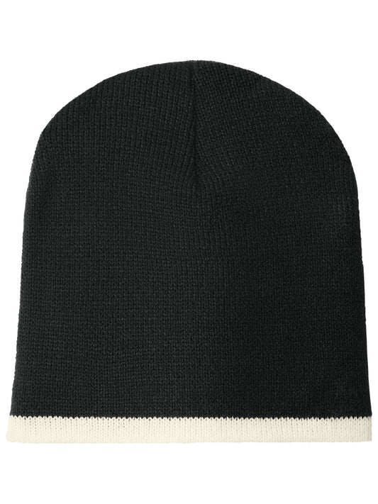 Beanie Cap - CP91 - Black/Natural