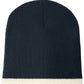 Beanie Cap - CP91 - Navy/Natural