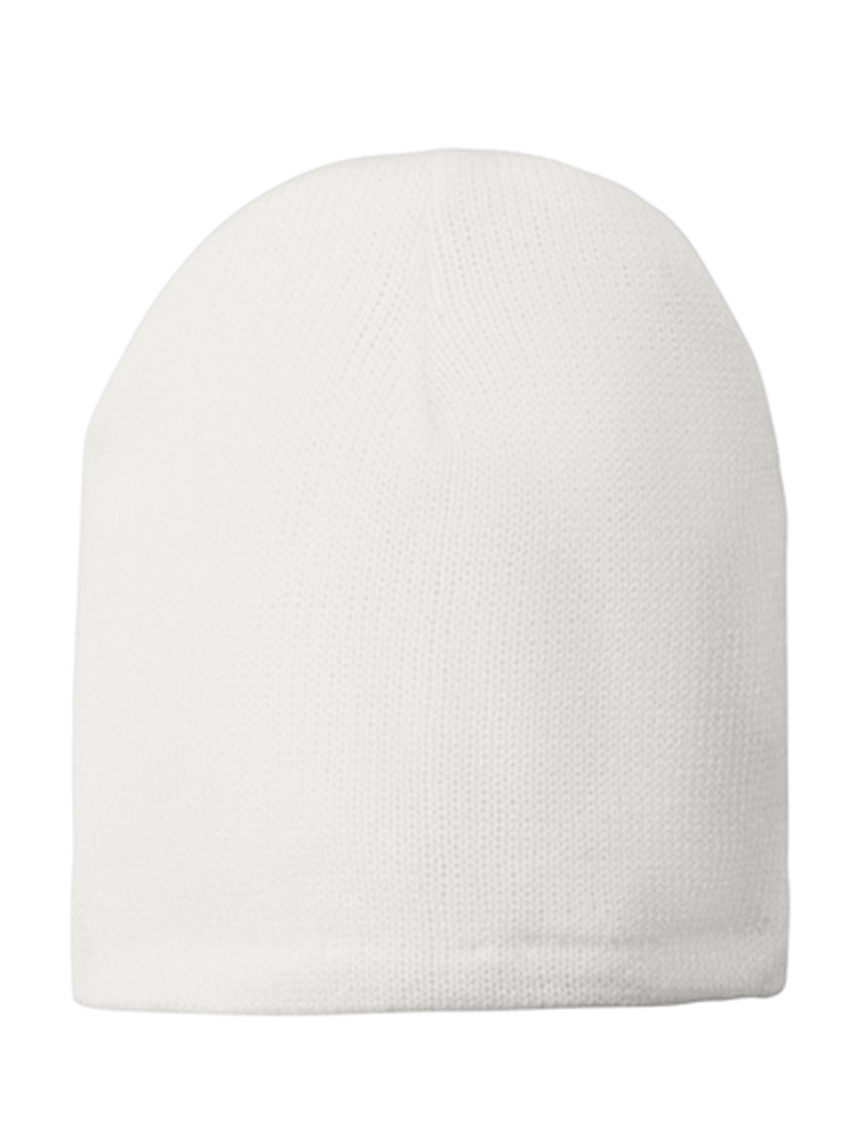 Unisex Fleece-Lined Beanie Hat - CP91L - White