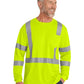 Men's 1-Pocket ANSI 107 Class 3 Long Sleeve Mesh Tee - CS203 - Safety Yellow