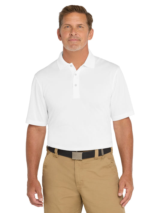 Men's Pocketless Snag-Proof Polo - CS412 - White