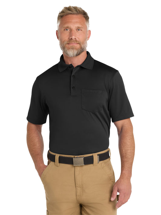 Men's One-Pocket Snag-Proof Polo - CS412P - Black