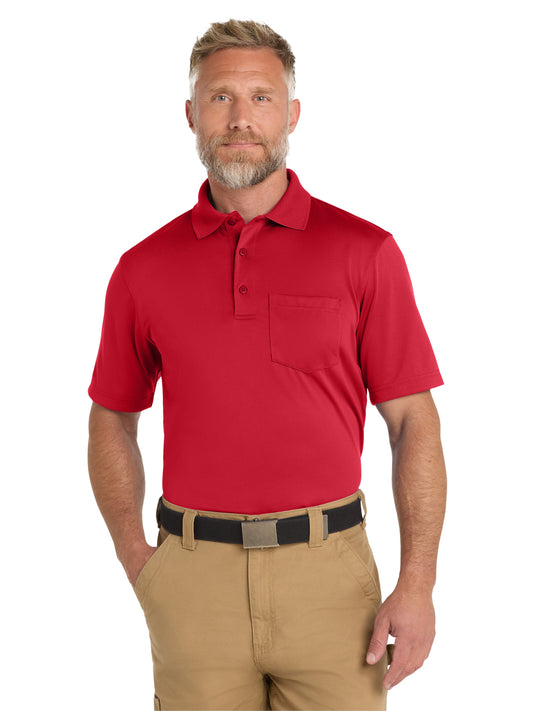 Men's One-Pocket Snag-Proof Polo - CS412P - Red