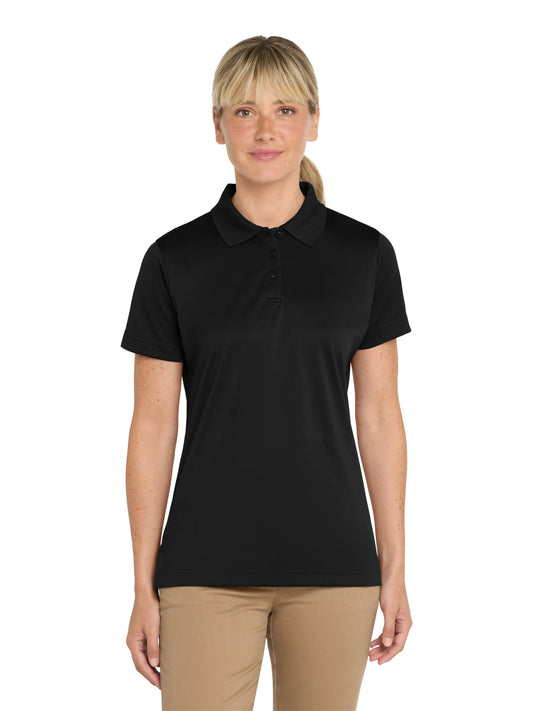 Women's Pocketless Snag-Proof Polo - CS413 - Black