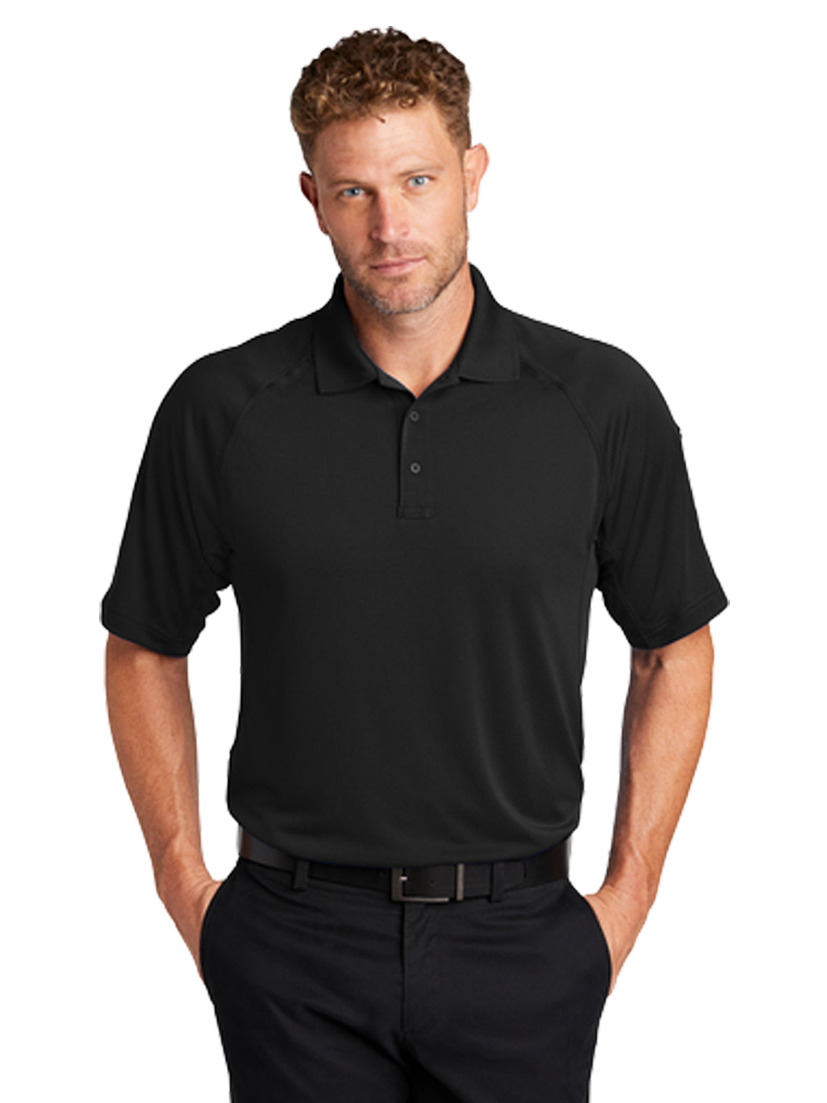 Men's 1-Pocket Lightweight Polo - CS420 - Black