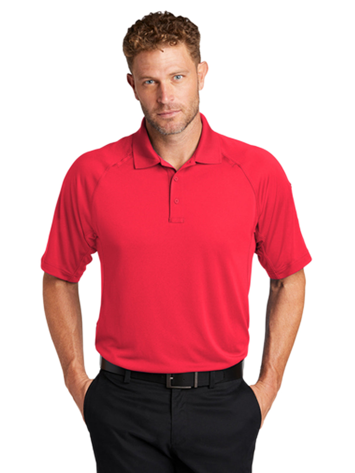 Men's 1-Pocket Lightweight Polo - CS420 - Red