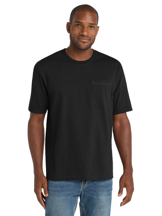 Men's 1-Pocket Workwear Tee - CS430 - Black