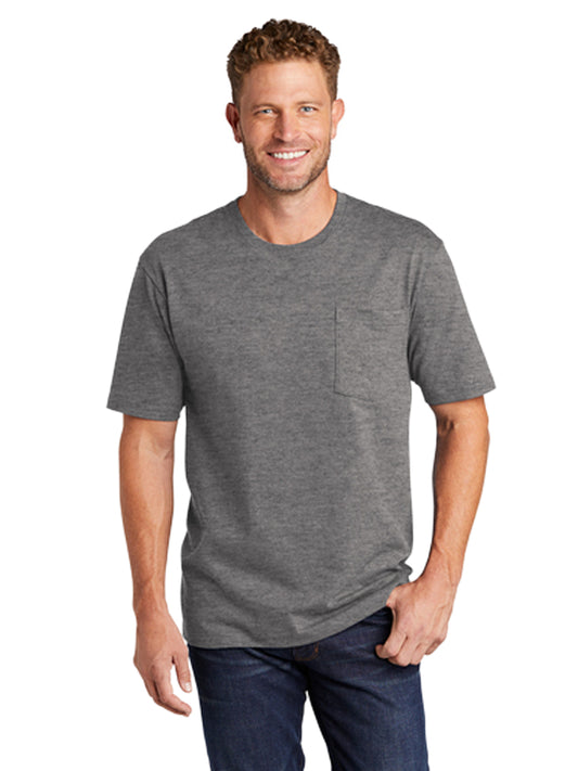 Men's 1-Pocket Workwear Tee - CS430 - Heathered Charcoal