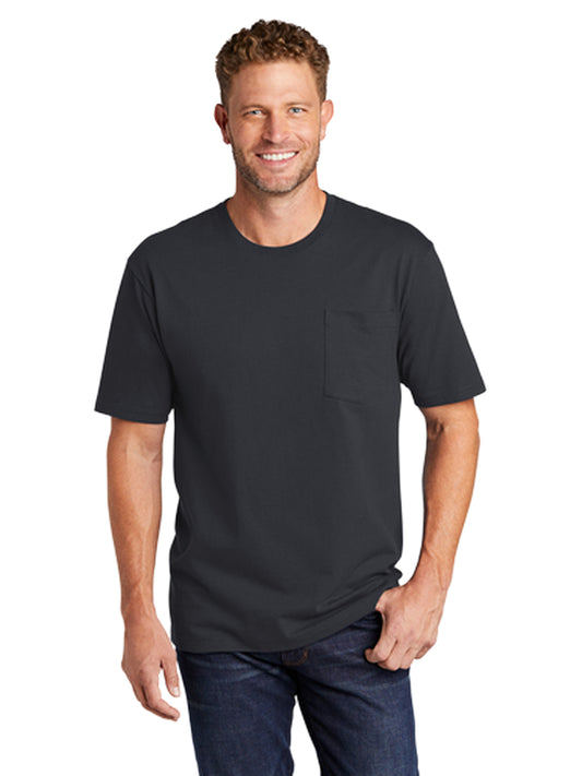 Men's 1-Pocket Workwear Tee - CS430 - Navy Blue