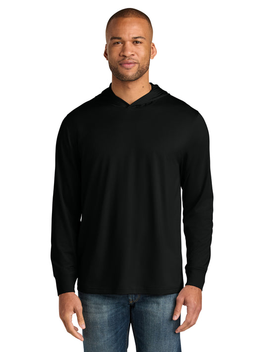 Men's Workwear Pro Long Sleeve Hooded Tee - CS440LSH - Black