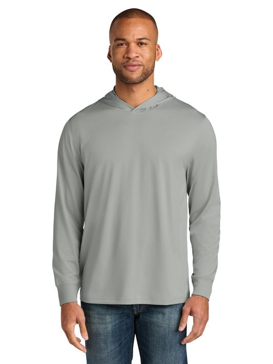 Men's Workwear Pro Long Sleeve Hooded Tee - CS440LSH - Light Grey