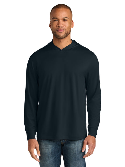 Men's Workwear Pro Long Sleeve Hooded Tee - CS440LSH - Navy