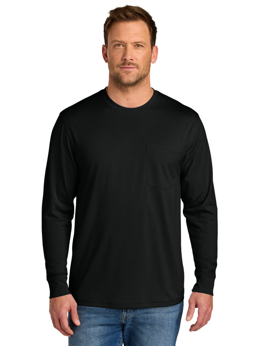Men's Workwear Pro Long Sleeve Pocket T-Shirt - CS440LSP - Black