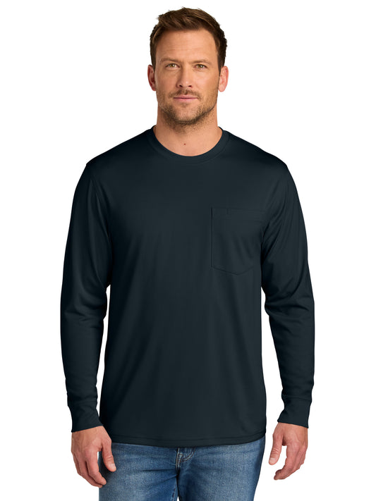 Men's Workwear Pro Long Sleeve Pocket T-Shirt - CS440LSP - Navy